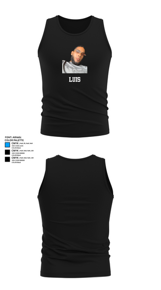 Tank Top, Luis, , Teamtime, Team time, sublimation, custom sports apparel, team uniforms, spirit wear, spiritwear, sports uniforms, custom shirts, team store, custom team store, fundraiser sports, apparel fundraiser