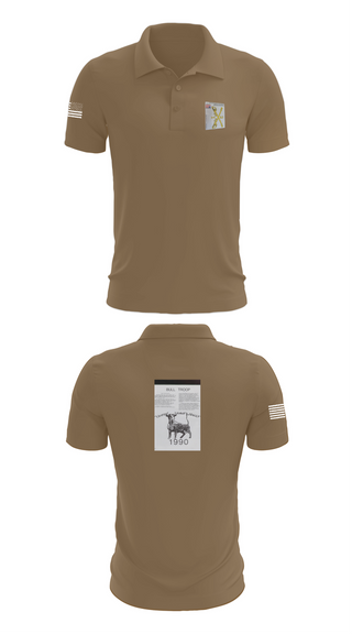 Short Sleeve Performance Polo, 2nd Armored Cavalry Regiment, , Teamtime, Team time, sublimation, custom sports apparel, team uniforms, spirit wear, spiritwear, sports uniforms, custom shirts, team store, custom team store, fundraiser sports, apparel fundraiser