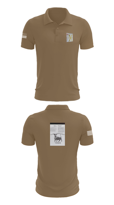 2nd Armored Cavalry Regiment 7857007 Short Sleeve Performance Polo - 7