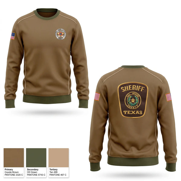 Crew Neck Sweatshirt, Val Verde County Sheriff's Office, Police, Teamtime, Team time, sublimation, custom sports apparel, team uniforms, spirit wear, spiritwear, sports uniforms, custom shirts, team store, custom team store, fundraiser sports, apparel fundraiser