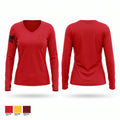 Kake Volunteer Fire Department Women's Long Sleeve V-neck Shirt - 1