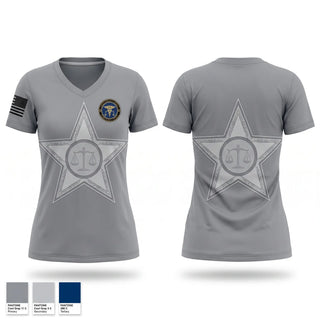 Womens Short Sleeve Vneck Shirt, Chattooga Co. Coroner's Office, Police, Teamtime, Team time, sublimation, custom sports apparel, team uniforms, spirit wear, spiritwear, sports uniforms, custom shirts, team store, custom team store, fundraiser sports, apparel fundraiser