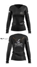 B Co 832nd OD BN 19793865 Women's Long Sleeve V-neck Shirt - 30