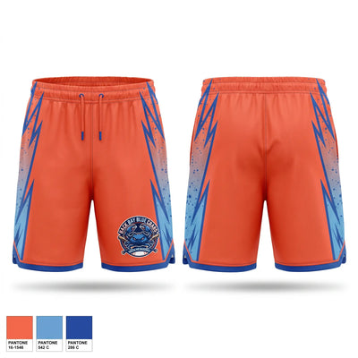 Back bay blue crabs Athletic Shorts With Pockets - 1