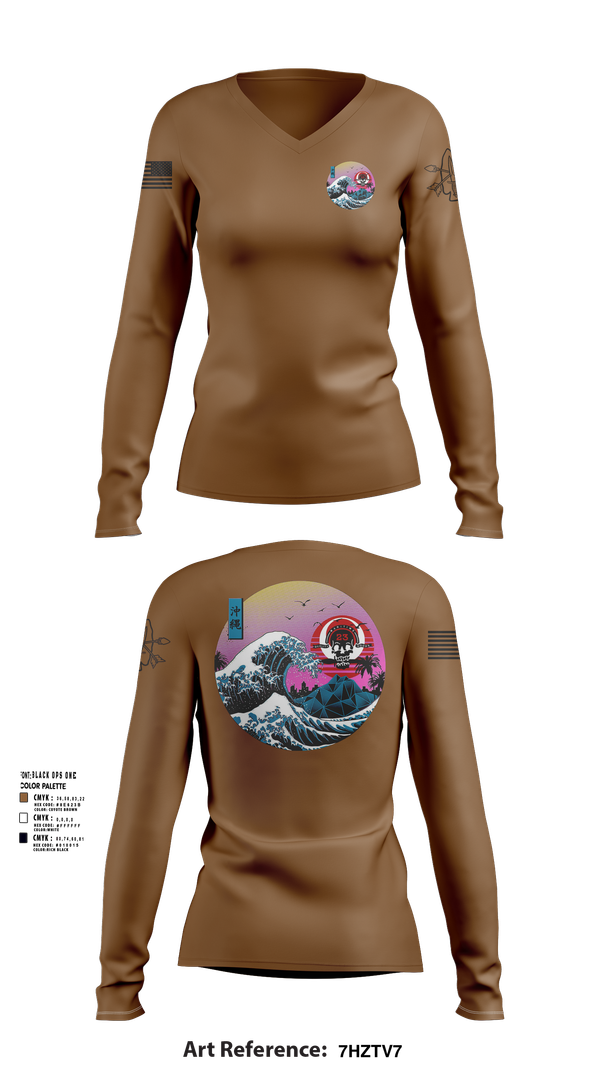 Womens Long Sleeve Vneck Shirt, ODA 1123, , Teamtime, Team time, sublimation, custom sports apparel, team uniforms, spirit wear, spiritwear, sports uniforms, custom shirts, team store, custom team store, fundraiser sports, apparel fundraiser