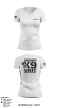 Chisago County K9 Unit 88074556 Women's Short Sleeve V-neck Shirt - 106