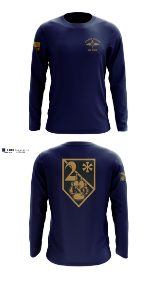 Long Sleeve Performance Shirt, K9, Police, Teamtime, Team time, sublimation, custom sports apparel, team uniforms, spirit wear, spiritwear, sports uniforms, custom shirts, team store, custom team store, fundraiser sports, apparel fundraiser