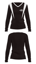 Agate Elementary School 1613283 Women's Long Sleeve V-neck Shirt - 29