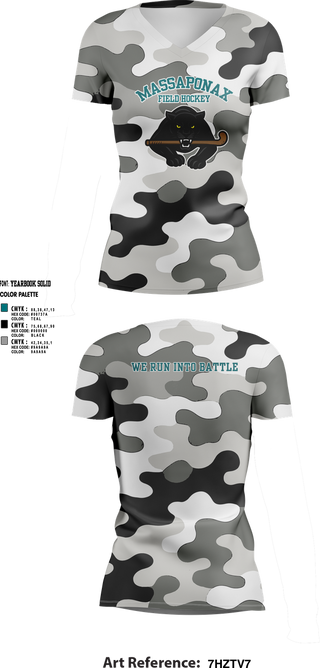 Womens Short Sleeve Vneck Shirt, Massaponax Field Hockey, Field Hockey, Teamtime, Team time, sublimation, custom sports apparel, team uniforms, spirit wear, spiritwear, sports uniforms, custom shirts, team store, custom team store, fundraiser sports, apparel fundraiser