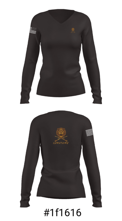 1-9 cav 77516871 Women's Long Sleeve V-neck Shirt - 7