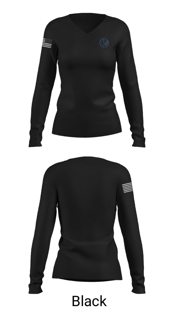 Women's Long Sleeve Vneck Shirt, Peterborough Youth Basketball Association, Men's Basketball, Teamtime, Team time, sublimation, custom sports apparel, team uniforms, spirit wear, spiritwear, sports uniforms, custom shirts, team store, custom team store, fundraiser sports, apparel fundraiser