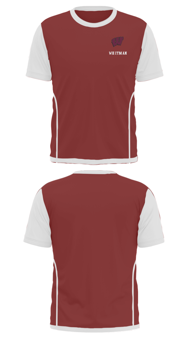 Short Sleeve Performance Shirt, Whitman, Men's Volleyball, Teamtime, Team time, sublimation, custom sports apparel, team uniforms, spirit wear, spiritwear, sports uniforms, custom shirts, team store, custom team store, fundraiser sports, apparel fundraiser
