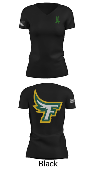Women's Short Sleeve Vneck Shirt, Akron Firestone High School Wresling, Wrestling, Teamtime, Team time, sublimation, custom sports apparel, team uniforms, spirit wear, spiritwear, sports uniforms, custom shirts, team store, custom team store, fundraiser sports, apparel fundraiser