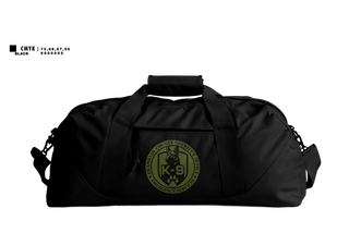 Duffle Bag, Franklin County Sheriff Office K9, Police, Teamtime, Team time, sublimation, custom sports apparel, team uniforms, spirit wear, spiritwear, sports uniforms, custom shirts, team store, custom team store, fundraiser sports, apparel fundraiser