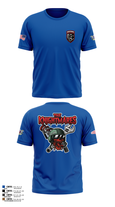 2-10 AHB Knighthawks 14380811 Short Sleeve Performance Shirt - 76