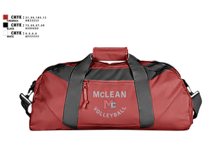 Duffle Bag, McLean Girls Volleyball, Women's Volleyball, Teamtime, Team time, sublimation, custom sports apparel, team uniforms, spirit wear, spiritwear, sports uniforms, custom shirts, team store, custom team store, fundraiser sports, apparel fundraiser