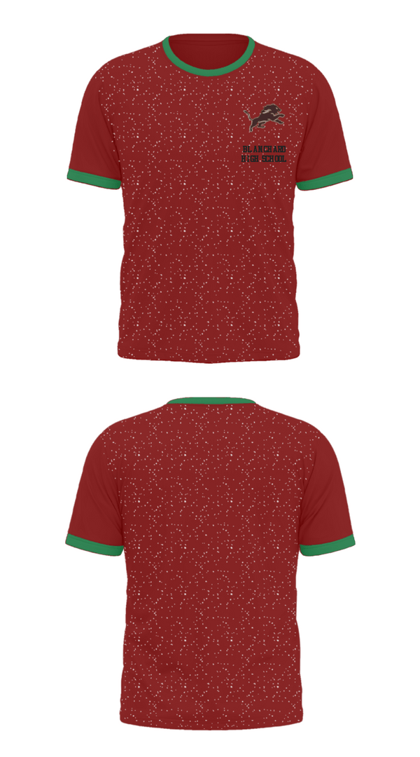 Short Sleeve Performance Shirt, Blanchard High School, Spirit Store, Teamtime, Team time, sublimation, custom sports apparel, team uniforms, spirit wear, spiritwear, sports uniforms, custom shirts, team store, custom team store, fundraiser sports, apparel fundraiser