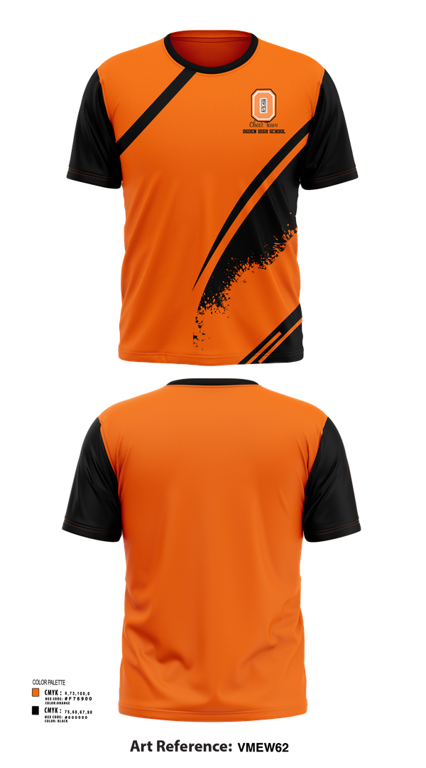 Short Sleeve Performance Shirt, Ogden High School Cheer, Cheer, Teamtime, Team time, sublimation, custom sports apparel, team uniforms, spirit wear, spiritwear, sports uniforms, custom shirts, team store, custom team store, fundraiser sports, apparel fundraiser