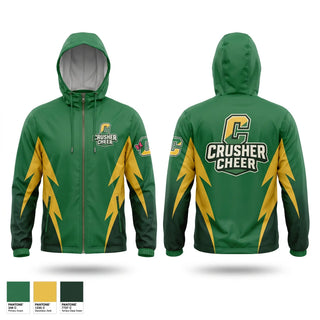 Windbreaker, Crushers, Cheer, Teamtime, Team time, sublimation, custom sports apparel, team uniforms, spirit wear, spiritwear, sports uniforms, custom shirts, team store, custom team store, fundraiser sports, apparel fundraiser