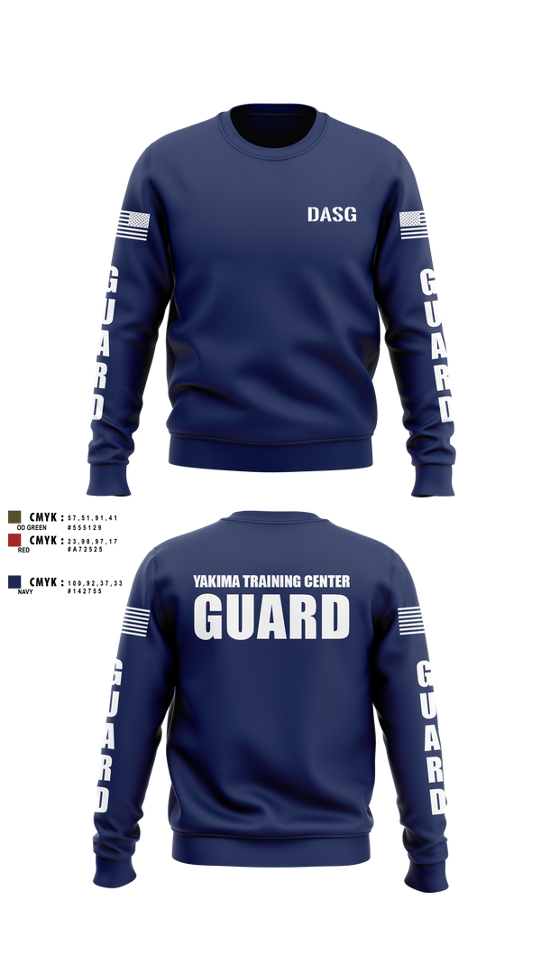 Crew Neck Sweatshirt, Yakima Training Center Police Department, Police, Teamtime, Team time, sublimation, custom sports apparel, team uniforms, spirit wear, spiritwear, sports uniforms, custom shirts, team store, custom team store, fundraiser sports, apparel fundraiser