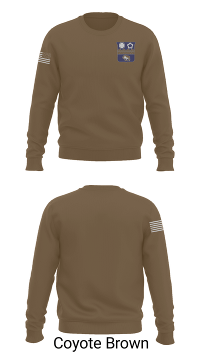 C Co 4th Battalion 17th Infantry, 7th Infantry Division 60203544 Crew Neck Sweatshirt - 10