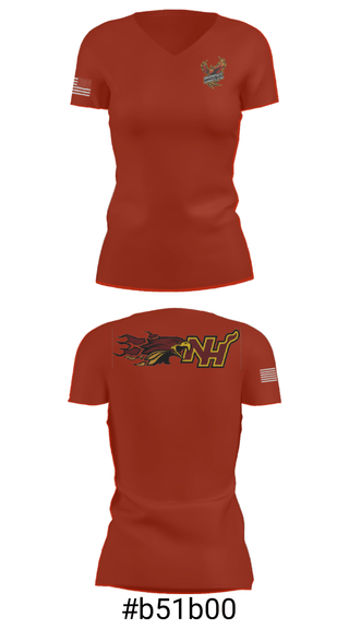 Women's Short Sleeve Vneck Shirt, New Hampstead Wrestling, Wrestling, Teamtime, Team time, sublimation, custom sports apparel, team uniforms, spirit wear, spiritwear, sports uniforms, custom shirts, team store, custom team store, fundraiser sports, apparel fundraiser