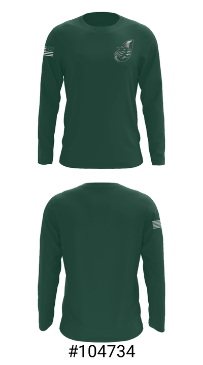 Jenison Junior High School Swimming 79083894 Long Sleeve Performance Shirt - 18