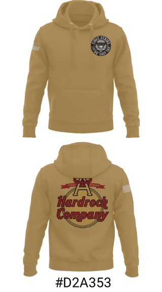 Hoodie, Hardrock Company, Army, Teamtime, Team time, sublimation, custom sports apparel, team uniforms, spirit wear, spiritwear, sports uniforms, custom shirts, team store, custom team store, fundraiser sports, apparel fundraiser