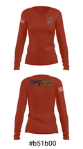 New Hampstead Wrestling 72223701 Women's Long Sleeve V-neck Shirt - 20