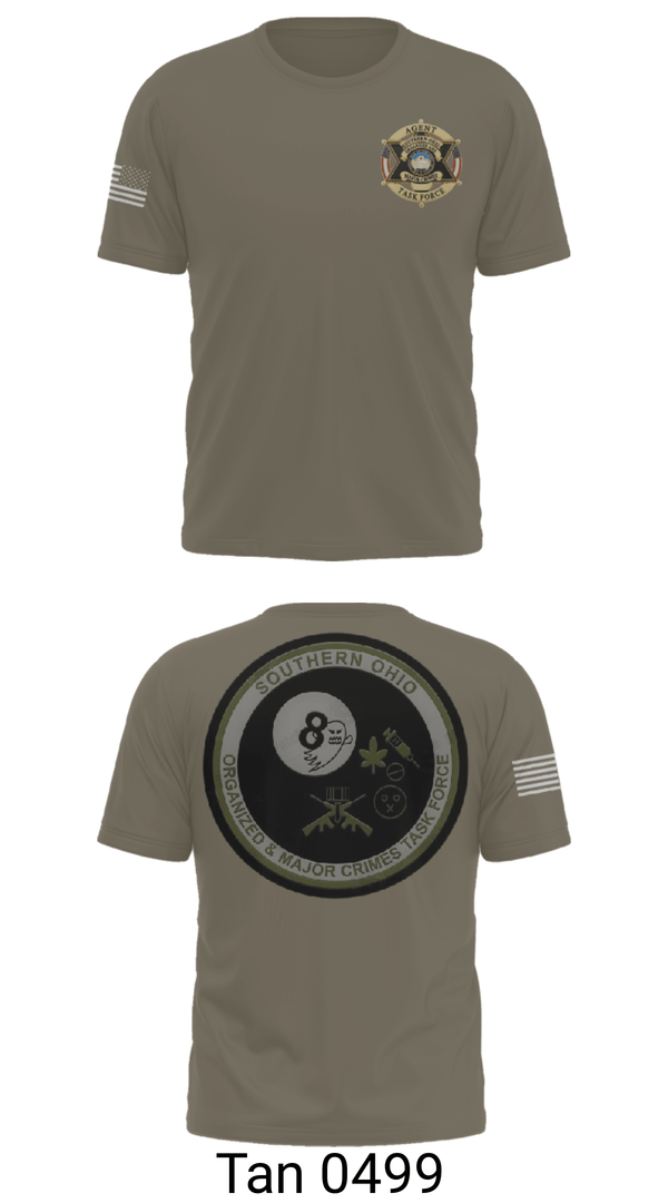 Short Sleeve Performance Shirt, Southern Ohio Organized and Major Crimes Task Force, Police, Teamtime, Team time, sublimation, custom sports apparel, team uniforms, spirit wear, spiritwear, sports uniforms, custom shirts, team store, custom team store, fundraiser sports, apparel fundraiser