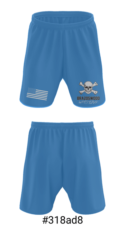 Brazoswood High School Wrestling 5803836 Athletic Shorts With Pockets - 15