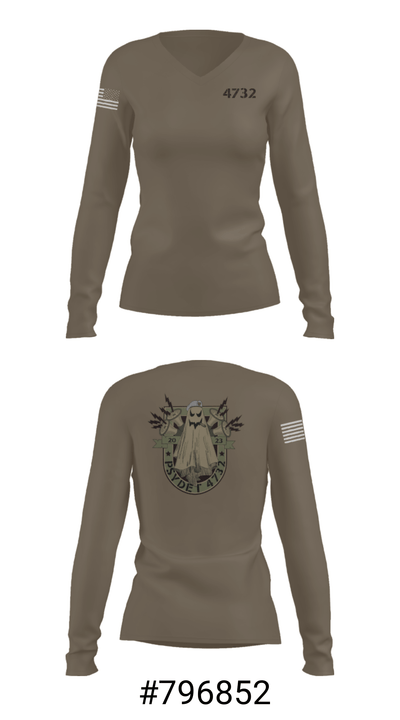 4732 18067014 Women's Long Sleeve V-neck Shirt - 7