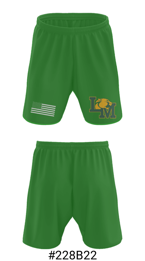 Athletic Shorts With Pockets, Little Miami Panthers, Men's Lacrosse, Teamtime, Team time, sublimation, custom sports apparel, team uniforms, spirit wear, spiritwear, sports uniforms, custom shirts, team store, custom team store, fundraiser sports, apparel fundraiser