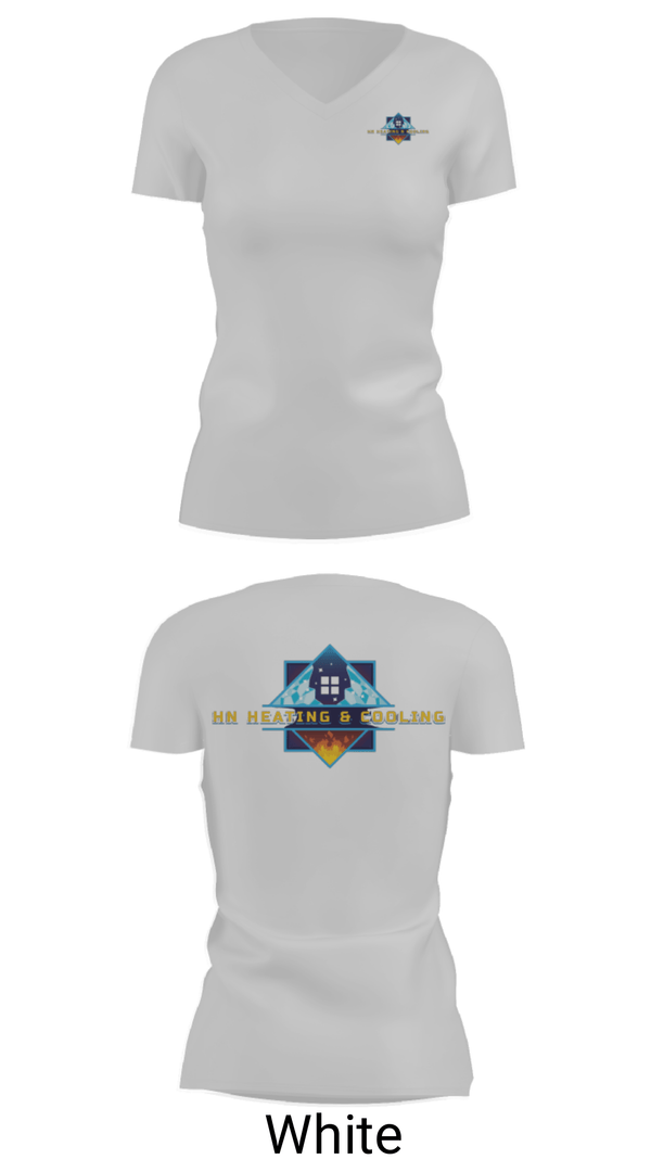 Women's Short Sleeve Vneck Shirt, HN Heating & Cooling, , Teamtime, Team time, sublimation, custom sports apparel, team uniforms, spirit wear, spiritwear, sports uniforms, custom shirts, team store, custom team store, fundraiser sports, apparel fundraiser