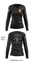 130th FAB Target Acquisition Platoon 22737787 Women's Long Sleeve V-neck Shirt - 101