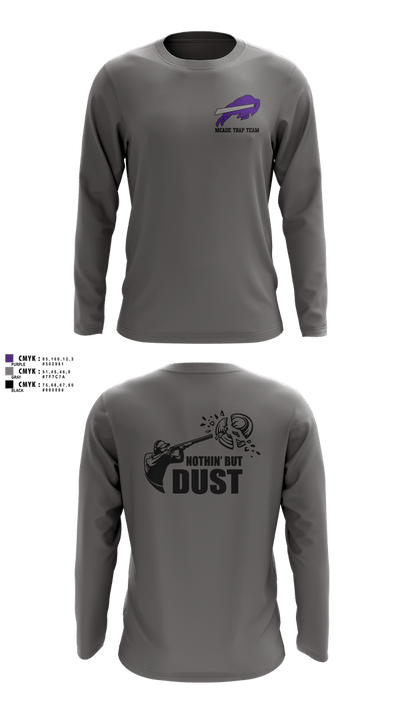 Meade High School Trap Team 7017681 Long Sleeve Performance Shirt 6