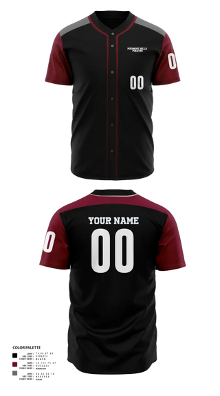 Full Button Baseball Jersey, Piedmont Hills Pirates, Baseball, Teamtime, Team time, sublimation, custom sports apparel, team uniforms, spirit wear, spiritwear, sports uniforms, custom shirts, team store, custom team store, fundraiser sports, apparel fundraiser