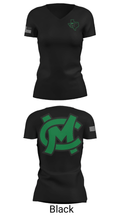 Caddo Mills Middle School Basketball 89707259 Women's Short Sleeve V-neck Shirt - 14