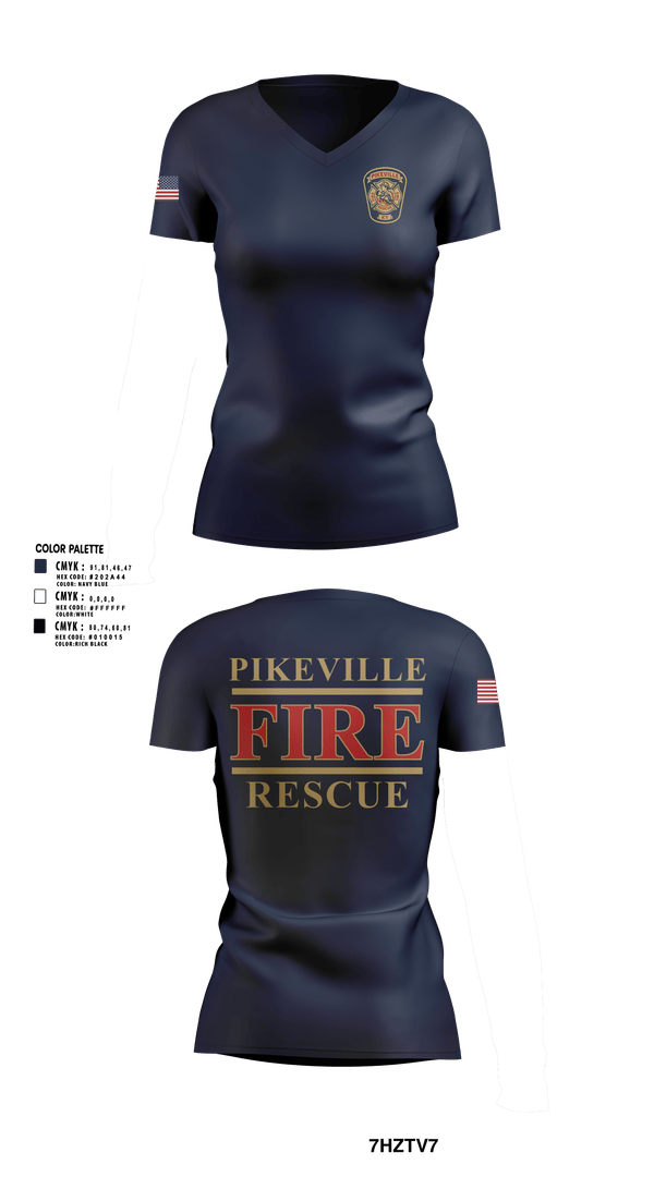 Womens Short Sleeve Vneck Shirt, PFD, Fire Department, Teamtime, Team time, sublimation, custom sports apparel, team uniforms, spirit wear, spiritwear, sports uniforms, custom shirts, team store, custom team store, fundraiser sports, apparel fundraiser