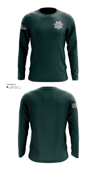 Coalinga Police Department Long Sleeve Performance Shirt 22