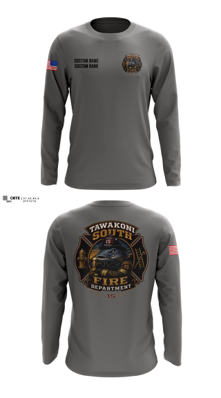 Long Sleeve Performance Shirt, Tawakoni South Volunteer Fire Department, Fire Department, Teamtime, Team time, sublimation, custom sports apparel, team uniforms, spirit wear, spiritwear, sports uniforms, custom shirts, team store, custom team store, fundraiser sports, apparel fundraiser