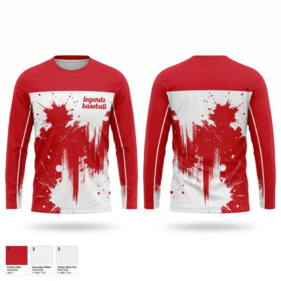legends baseball Long Sleeve Performance Shirt 1