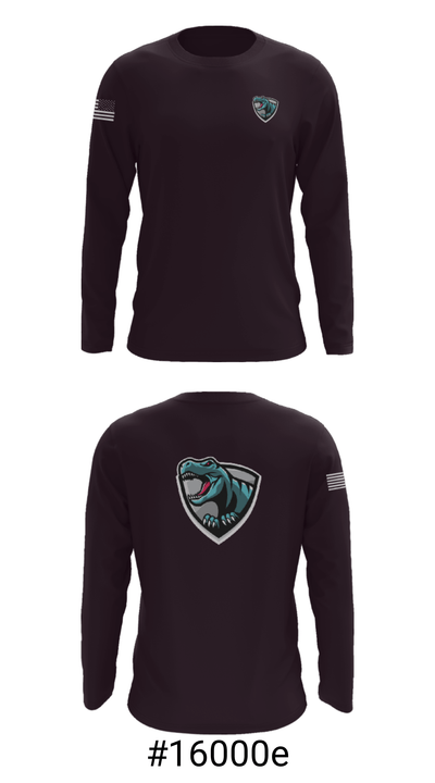 Rex95 Dino’s 52656726 Long Sleeve Performance Shirt - 18