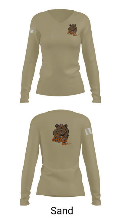 C.co Maintenance 83792955 Women's Long Sleeve V-neck Shirt - 97
