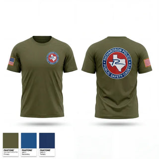 Old School Cotton Feel Shirt, Richardson Police Cadets, Police, Teamtime, Team time, sublimation, custom sports apparel, team uniforms, spirit wear, spiritwear, sports uniforms, custom shirts, team store, custom team store, fundraiser sports, apparel fundraiser