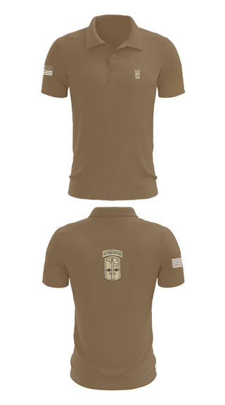 Short Sleeve Performance Polo, C co 4/327th INF BN, , Teamtime, Team time, sublimation, custom sports apparel, team uniforms, spirit wear, spiritwear, sports uniforms, custom shirts, team store, custom team store, fundraiser sports, apparel fundraiser