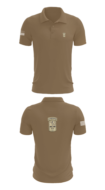 C co 4/327th INF BN 89497765 Short Sleeve Performance Polo - 7