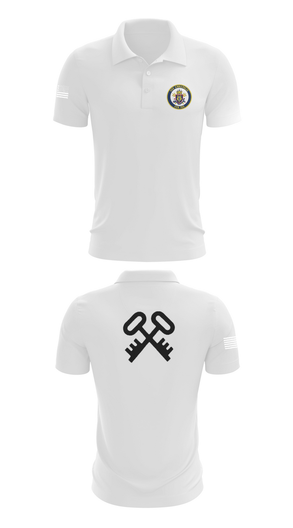 Short Sleeve Performance Polo, USS ANNAPOLIS, Navy, Teamtime, Team time, sublimation, custom sports apparel, team uniforms, spirit wear, spiritwear, sports uniforms, custom shirts, team store, custom team store, fundraiser sports, apparel fundraiser