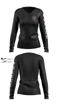 SLPD 31243338 Women's Long Sleeve V-neck Shirt - 102