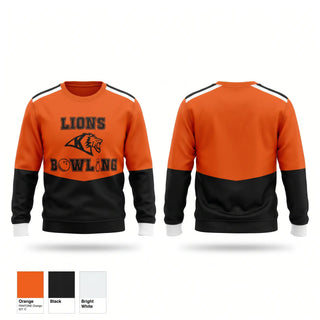 Crew Neck Sweatshirt, Kennewick lions, Bowling, Teamtime, Team time, sublimation, custom sports apparel, team uniforms, spirit wear, spiritwear, sports uniforms, custom shirts, team store, custom team store, fundraiser sports, apparel fundraiser